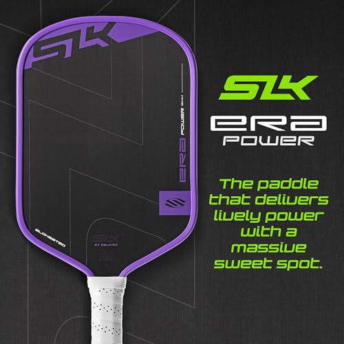 Selkirk Sport SLK ERA Power Pickleball Paddle | Carbon Fiber & Fiberglass Hybrid Face for Power, Spin & Control | Dynamic Fusion Core | Professional Pickleball Paddles | Elongated Ultraviolet