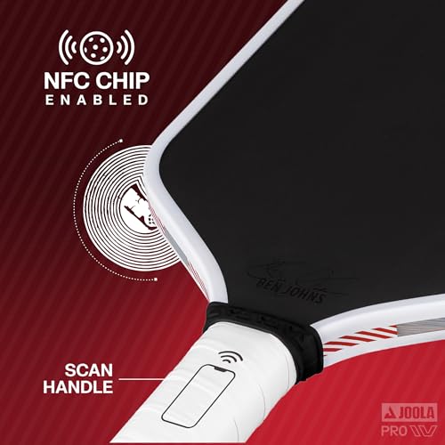 JOOLA Ben Johns Perseus Pro IV 16mm Pickleball Paddle - Tech Flex Power - Elongated Shape for Power & Spin - Propulsion Core Increases Power & Touch - UPA-A Certified - USAP Approved - NFC Chip