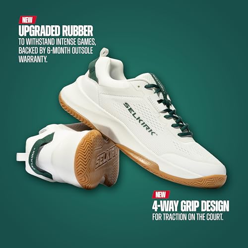 Selkirk Sport Men's CourtStrike 2.0 Pickleball Shoe White Pine Gum 11