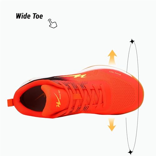 cungel-Tennis-Badmintion-Pickleball-Shoes Unisex No-Slip Pickleball & Tennis Shoes | Lightweight Breathable Court Shoes for Men and Women Orange