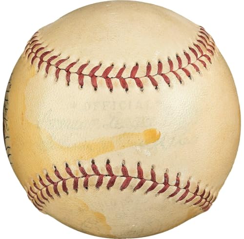 Magnificent Babe Ruth Single Signed 1948 American League Baseball PSA DNA COA - Autographed Baseballs
