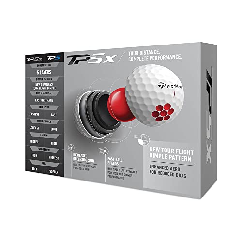 TaylorMade Golf 2021 TP5X Golf Balls White