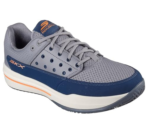 Skechers Men's Viper Court Luxe Pickleball Sneaker, Charcoal/Navy, 12