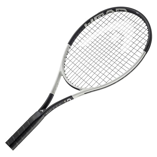 HEAD Speed MP 2024 Tennis Racquet - Strung Mid Tension with Velocity 16 Gauge, 4 1/2" Grip