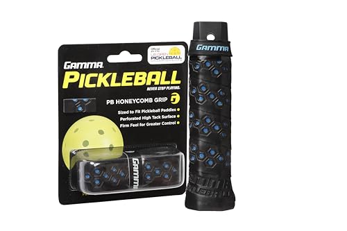 Gamma Honeycomb Cushion Grip for Pickleball Paddles, Moisture-Wicking Pickleball Replacement Grip, Premium Pickleball Equipment for Practice and Games