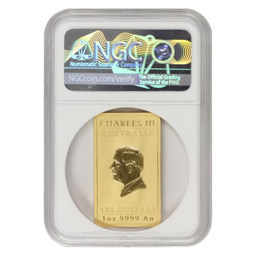 2025 1 oz Australian Gold Dragon Bar MS-70 First Day of Issue Lunar Label $100 MS70 NGC