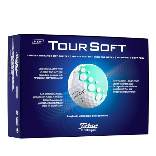 Titleist Tour Soft Prior Generation Golf Balls, White (One Dozen)