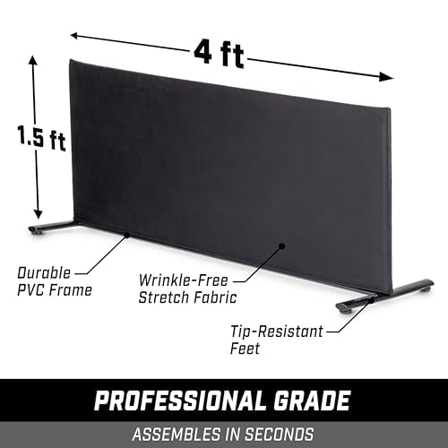 GoSports Pickleball Ball Barrier 3 Pack - Brandable Court Dividers for Pickleball Courts