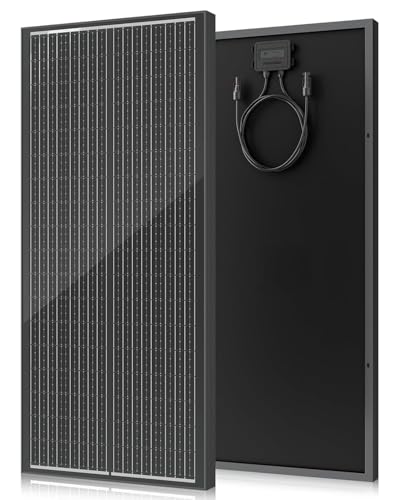 Rvpozwer 18BB 100 Watt Solar Panel, N-Type 12V 100W Solar Panel, 25% High Efficiency Monocrystalline PV Modules for RV, Marine, Rooftop, Farm, Trailer, Home Off-Grid System
