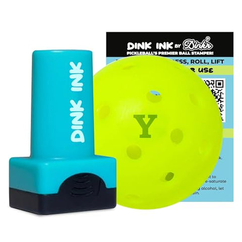 Dink Ink Letters - Self-Inking Reusable Pickleball Marker | Personalize Your Pickleballs with Precision | Quick-Dry, Smudge-Free Durable Ink | Perfect for Marking Your Pickleballs (Letter Y)