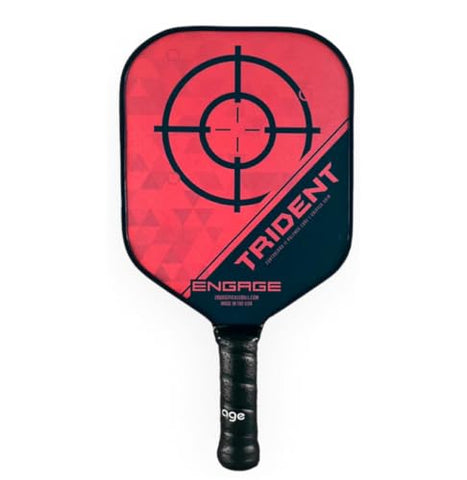 Engage Pickleball Trident Pickleball Paddle - Pickleball Paddles with Polymer Core - USAPA Approved Pickleball Paddles Pickleball Rackets for Adults - Standard (Red Horizon)
