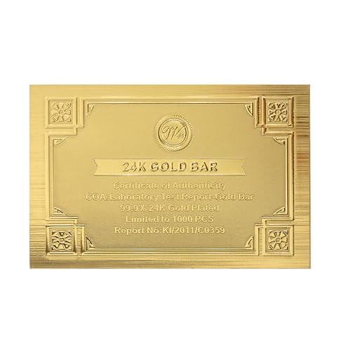 American Coin Treasures Ben Franklin $100 Bar One Troy Ounce Layered in 24KT Gold Novelty Decoration