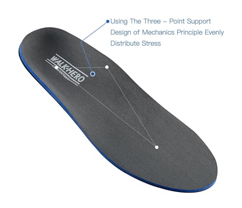 Plantar Fasciitis Feet Insoles Arch Supports Orthotics Inserts Relieve Flat Feet, High Arch (Mens 11-11 1/2 | Womens 13-13 1/2)