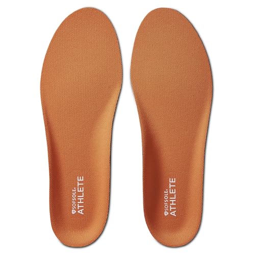 Sof Sole womens Athlete Performance Full-length Insole, Orange, 8 11 US
