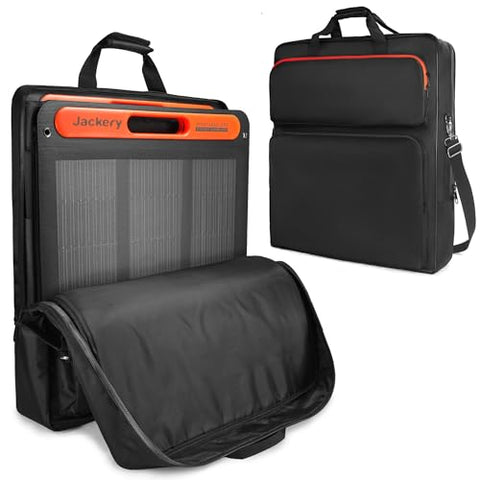 Amazing Fair Solar Panel Storage Bag Compatible with 2 Jackery 100W / 200W, Padded Portable Solar Panel Travel Bag Compatible with Jackery SolarSaga (100W | 25.2"×22"×4.5")
