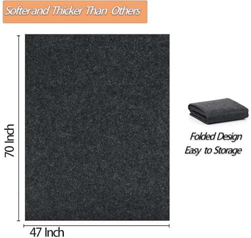 Ahpuhtan 47x70 Inch Cold Plunge Tub Floor Mat, Waterproof Ice Bath Tub Mat Outdoor Indoor, Anti-Slip Protector Pad for Round Oval Cold Plunge Ice Bath Accessories