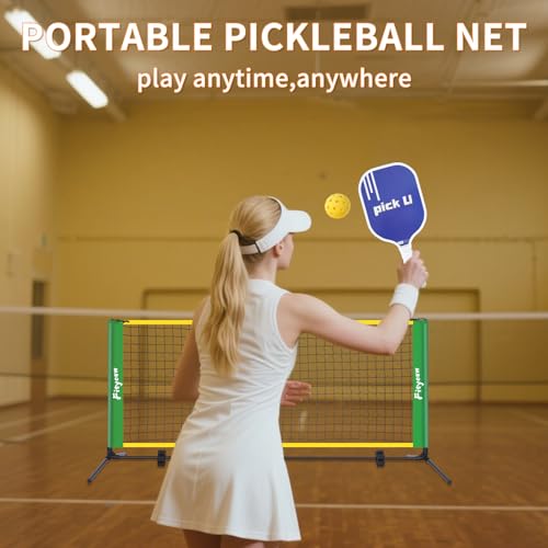 FITYCSW 6FT Small Mini Pickleball Net Portable Outdoor Driveway Net，Pickleball Dink Net for Training for Indoor and Outdoor (No Racket)