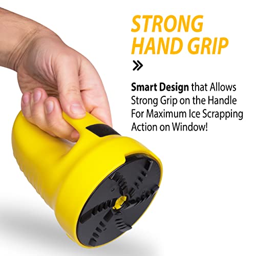 ZONETECH Electric Snow Ice Scraper USB Rechargeable - Premium Quality Automotive Portable Cordless for Car Windshield Glass Frost Removal, Defrosting Deicing Cleaning Tool Christmas Stocking Stuffer