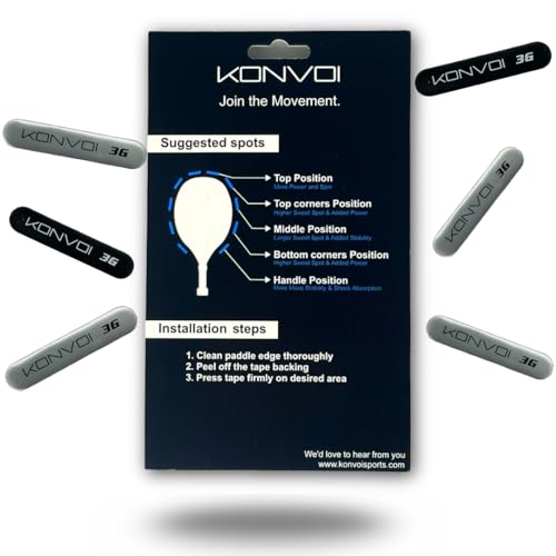 Konvoi Pickleball Lead Tape - Premium 3M Adhesive, Pro-Grade Materials - Add Weight for Power, Control & Perfect Paddle Balance