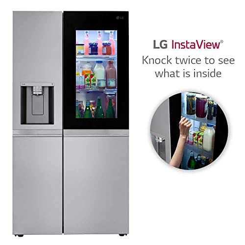27 cu. ft. Side by Side Smart Refrigerator w/InstaView and Craft Ice in PrintProof Stainless Steel
