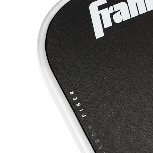 Franklin Sports Pro Pickleball Paddles - FS Tour Featherweight Series Lightweight Paddles - USA Pickleball Approved - Raw Carbon Fiber Surface - Dynasty - 12mm Polymer Core - White