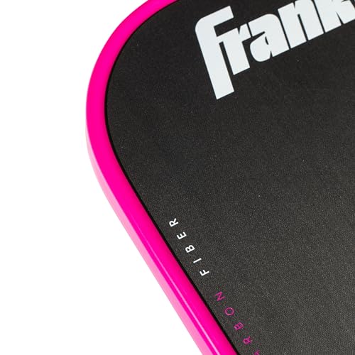 Franklin Sports Pro Pickleball Paddles - FS Tour Series Carbon Fiber Paddles - Official USA Pickleball (USAPA) Approved - Dynasty Pro Player - 14mm Polymer Core - Pink
