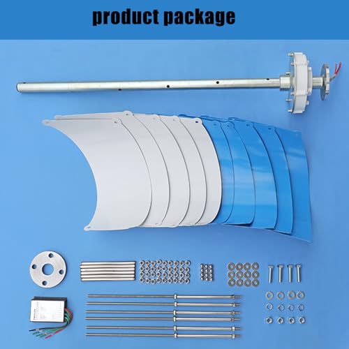 20000W Vertical Wind Turbine Generator for Home Use, Efficient 12000W-48V with Grid Inverter & Controller, Permanent Magnet Renewable Energy Solution