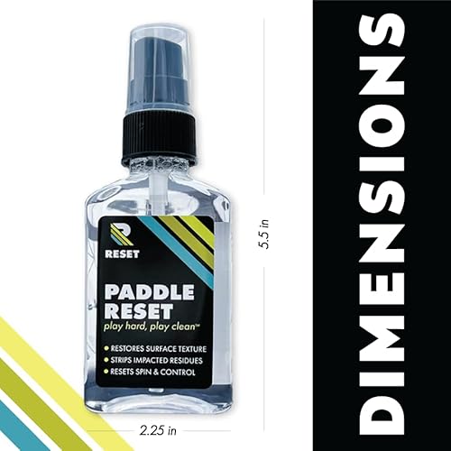 PADDLE RESET - Pickleball Paddle Cleaner - Strips Impacted Residue and Increases Spin and Control