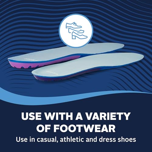 Airplus Super Gel Cushion Insole for Women’s Shoe Sizes 5-11 – All-Day Comfort, Shock Absorption, Gel Zones, Full-Length Footbed, Trim-to-Fit for Casual, Athletic, Dress Shoes, and Work Boots