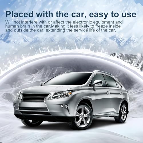 4pcs AntiFreeze Electromagnetic Car Snow Removal Device, Solar Electromagnetic Car Snow Removal Device, Portable Ca r Defroster,Fast and Efficient Vehicle Microwave Deicing Instrument for Ice Scraping