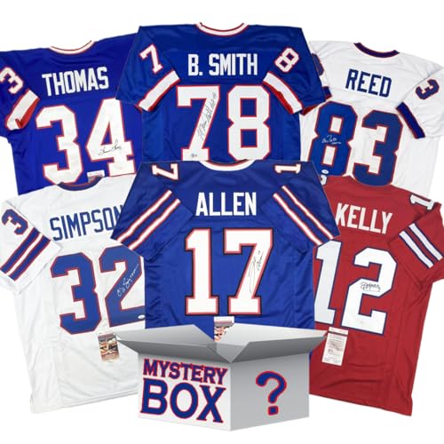 Autographed/Signed Buffalo Football Jersey Mystery Box with PSA JSA or Beckett COA