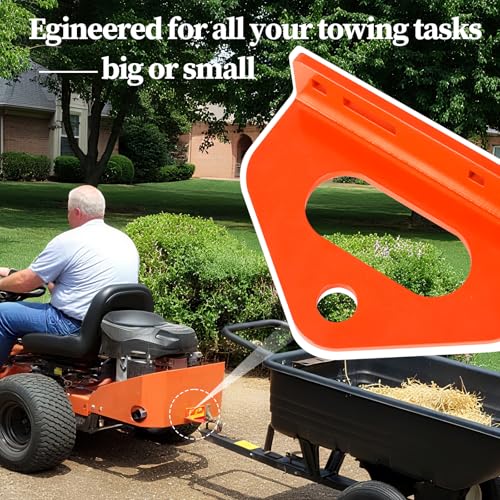 Zero Turn Lawn Mower Trailer Hitch, Riding Mower Trailer Hitch Compatible with Bad Boy Husqvarn Scag Craftsman Cub Cadet, Heavy Duty Steel Golf Cart Hitchs Replacement for Bad Boy Mowers Accessories