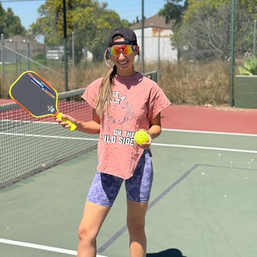 VAHKN Pickleball Paddles - T700 Carbon Fiber Pickleball Paddle - Lightweight & Durable,16mm Polymer Core-High Spin Surface for Power,Precision & Control - for All Skill Levels