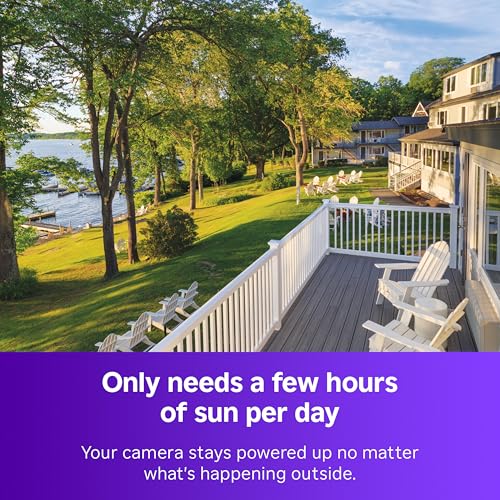 Roku Solar Panel USB-C 2025 for Roku Battery Camera and Battery Plus Only - IP65 Weather Resistant Solar Charger for Driveway, Backyard, & Porch with 360° Swivel Mount - Smart Home