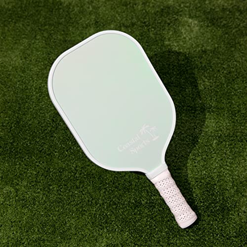 Coastal Sports Pickleball Paddle | Graphite Face & Honeycomb Polymer Core | Premium Grip | Lightweight (Seafoam Green)