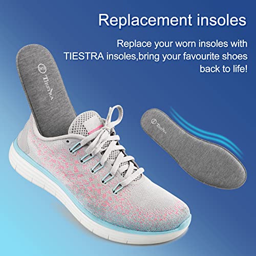 2 Pair -Shoe Inserts for Mens Memory Foam Insoles,Replacement Insoles for Work Boots Running Shoes, Cushion Shock Absorbing for Foot Pain Relief, Comfort Breathable Inner Soles 44EU,US11