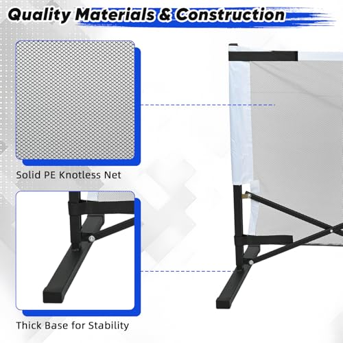 tonchean Retractable Pickleball Net 22FT Lightweight Indoor/Outdoor Foldable Pickleball Net with Steady Metal Frame and Carry Bag for Backyards, Driveways and Garages, Free Assembly