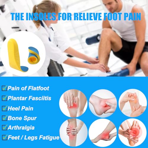 Shoe Insoles, Orthotic Insoles, Memory Foam Insoles Providing Great Shock Absorption and Cushion, Best Insoles for Men and Women for Everyday Use (M)