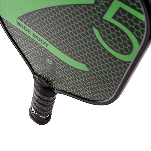 Onix Z5 Graphite Pickleball Paddle (Green) with Cushion Grip and Green Paddle Cover