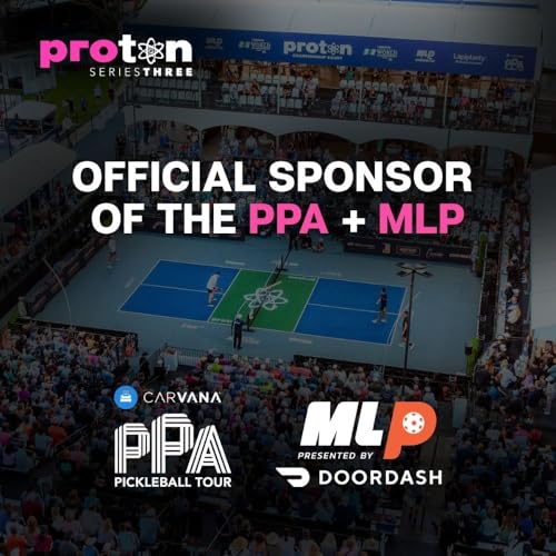 Proton Series Three Project Flamingo Pickleball Paddle - 15mm Velocity Core & Carbon Fiber Face (Blue, Widebody)
