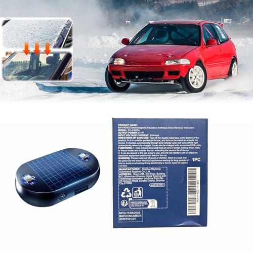 4pcs AntiFreeze Electromagnetic Car Snow Removal Device, Solar Electromagnetic Car Snow Removal Device, Portable Ca r Defroster,Fast and Efficient Vehicle Microwave Deicing Instrument for Ice Scraping