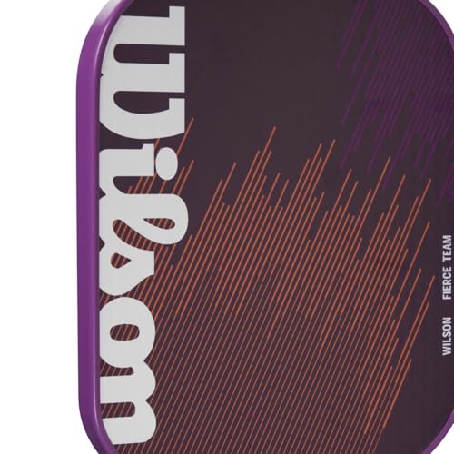 WILSON Fierce Team 13mm Pickleball Paddle - Grip Size 2-4 1/4", Purple