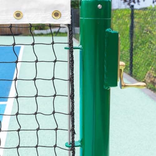 Vermont Pickleball Posts [Regulation Size] - IFP Certified Round or Square Posts with Optional Ground Sockets | Posts ONLY (Without Ground Sockets, Round Posts)