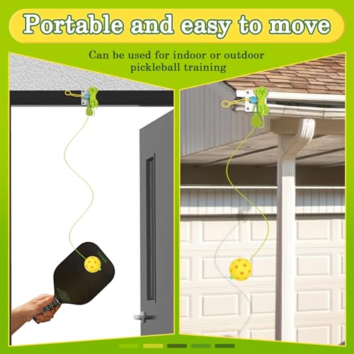 Whiidoom Pickleball Trainer, Pickleball Rebounder for Pickleball Training and Practice, Enhance Reaction Time & Hand-Eye Coordination, Easy Installation