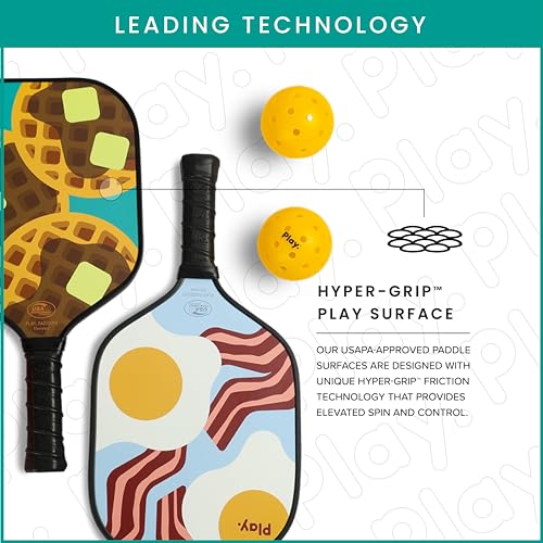 Pickleball Paddles Pickleball Paddles Set of 2 Carbon Fiber - USAPA Approved Pickleball Racket | Polymer Honeycomb Composite Core | Hyper-Grip™ Surface with Graphite Face & Cushioned Grip
