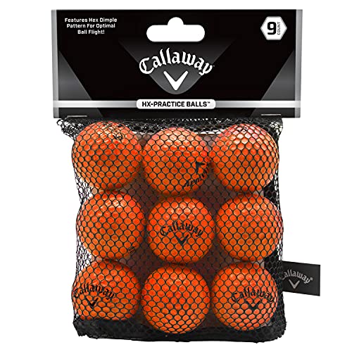 Callaway HX Soft Flight - Foam Practice Golf Balls, Orange (9 Pack)