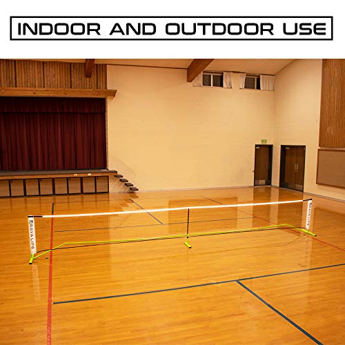 RayaLife Portable Pickleball Net & Badminton Net 2 in 1-22ft Width Standard Net Size- Indoor & Outdoor Multi-Sport Net – Weatherproof, Durable, Easy Assembly