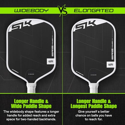 Selkirk Sport SLK ERA Power Pickleball Paddle | Carbon Fiber & Fiberglass Hybrid Face for Power, Spin & Control | Dynamic Fusion Core | Professional Pickleball Paddles | Widebody White