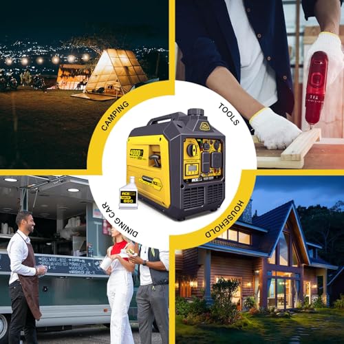 Aceup Energy 4000 Watt Inverter Generator Portable 149cc, Gas Powered Generator Quiet for Home, RV-Ready, EPA Compliant