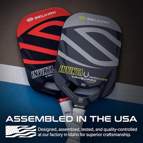 Selkirk Sport Vanguard Power Air Pickleball Paddles | Carbon Fiber Pickleball Paddle | 360 Proto Molding & Flexfoam Perimeter | Designed for Ultimate Power & Control | Epic | Shadow Gray